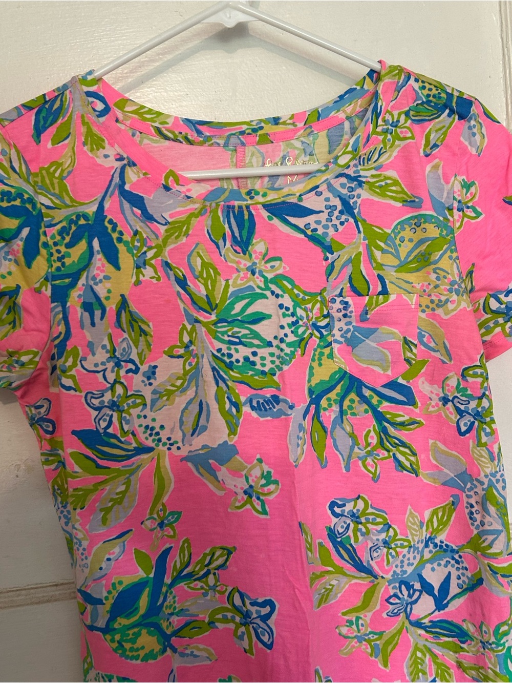 Lilly Pulitzer Pink Tropical Floral Tee